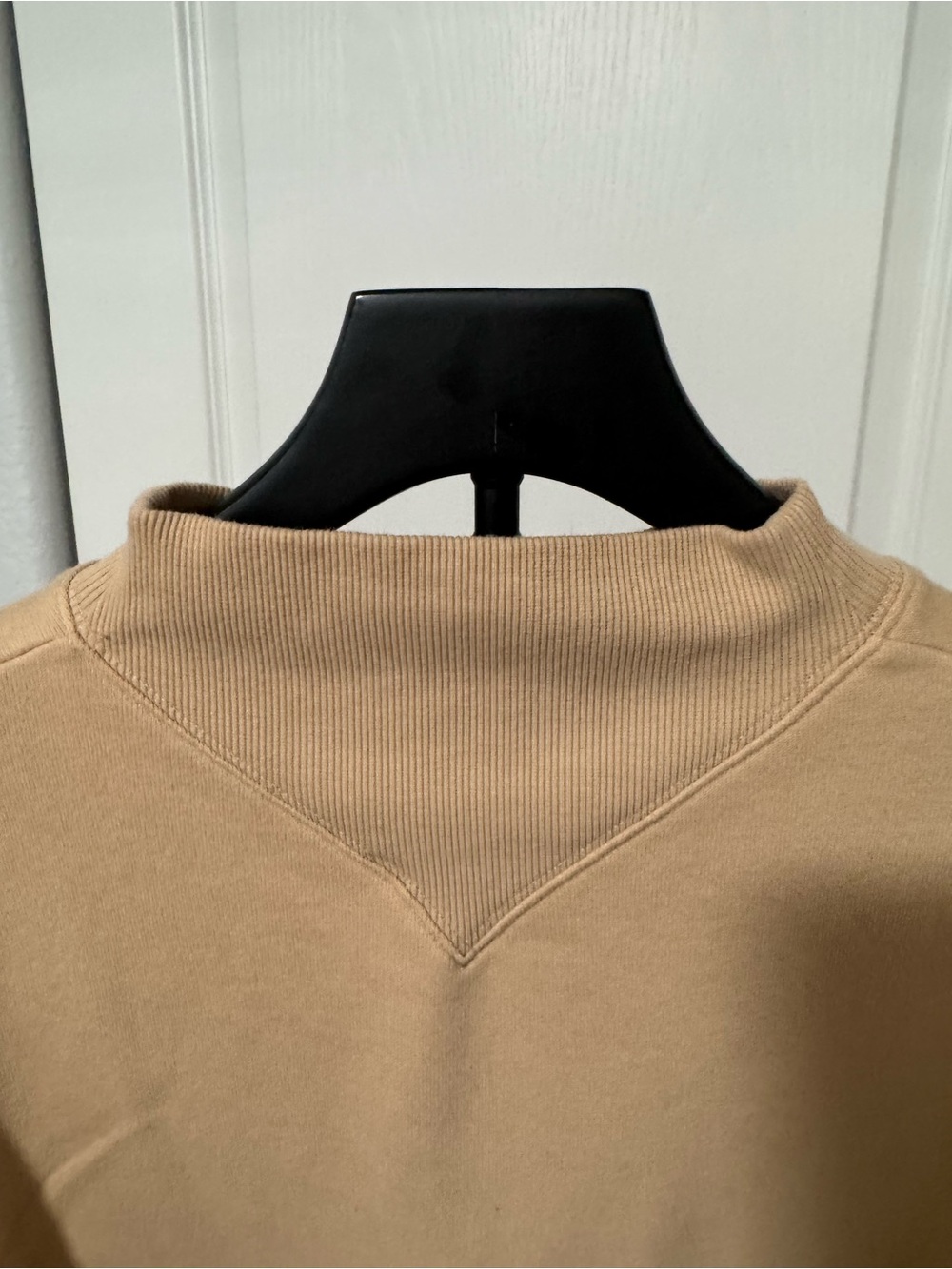 ALO Yoga Women's Cowlneck Sweatshirt in Light Tan - Picture 4 of 6